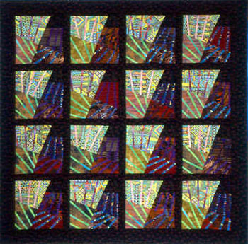 Through the Windows of My Mind  256cm x 256cm     101” x 101”Artist’s collection – a landmark quilt, not for sale.
 